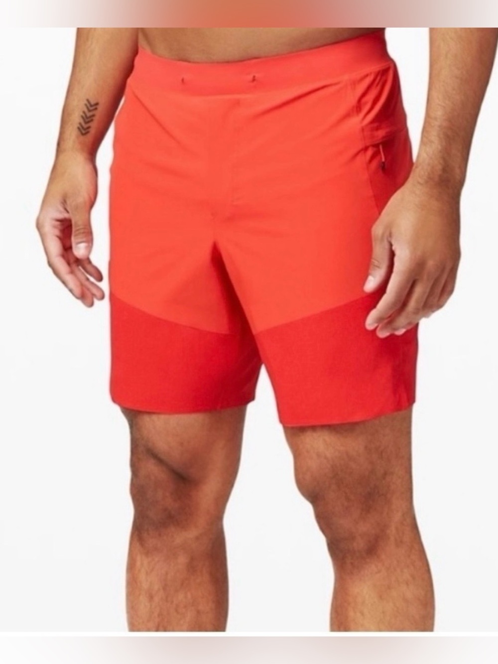 Lululemon Train to Beach Swim Shorts Red Mens Size Medium